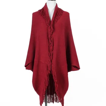 Knit sweater cardigan irregular autumn and winter new cloak sweater cloak fringed cloak air conditioning shawl jacket
Knit sweater cardigan irregular autumn and winter new cloak sweater cloak fringed cloak air conditioning shawl jacket