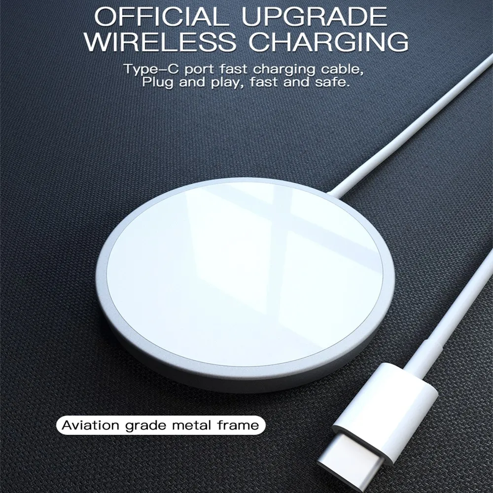 Magnetic Wireless Charger For iPhone 12 Pro Max Magsafe Charger 15W Fast Charging Dock For Samsung Xiaomi Quick Wireless Charger
Magnetic Wireless Charger For iPhone 12 Pro Max Magsafe Charger 15W Fast Charging Dock For Samsung Xiaomi Quick Wireless Charger