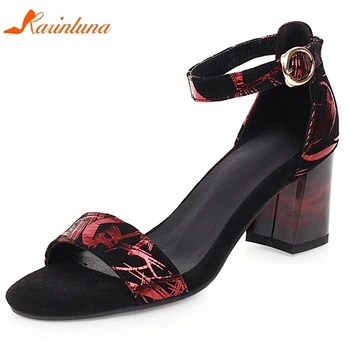 Karinluna New Arrivals 2020 Kid Suede Square High Heels Summer Sandals Women Shoes Buckle Strap Casual Shoes Woman Sandals
Karinluna New Arrivals 2020 Kid Suede Square High Heels Summer Sandals Women Shoes Buckle Strap Casual Shoes Woman Sandals