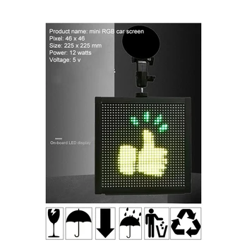 12V Car Led Sign Mood Animation APP Control RGB Programmable Scrolling Message LED Display Board Remote Control DIY
12V Car Led Sign Mood Animation APP Control RGB Programmable Scrolling Message LED Display Board Remote Control DIY