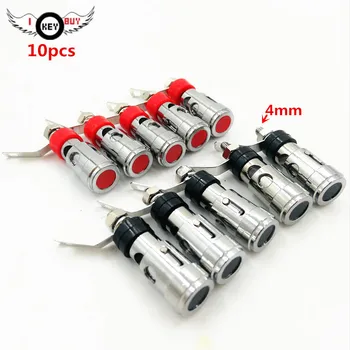 10pcs 4mm Push-in Spring Speaker Amplifier Terminal Binding Post Banana Plug Jack Large Quick Socket 5pcs Red+5pcs Black
10pcs 4mm Push-in Spring Speaker Amplifier Terminal Binding Post Banana Plug Jack Large Quick Socket 5pcs Red+5pcs Black
