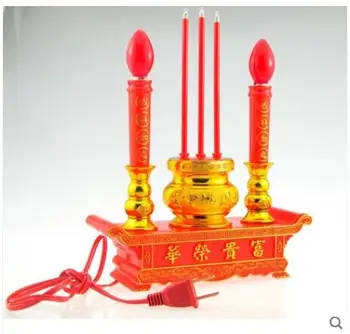 LED plug-in battery-type electronic incense Candlestick lamp household use of Buddhist Wealth and Goddess Changming Lamp
LED plug-in battery-type electronic incense Candlestick lamp household use of Buddhist Wealth and Goddess Changming Lamp
