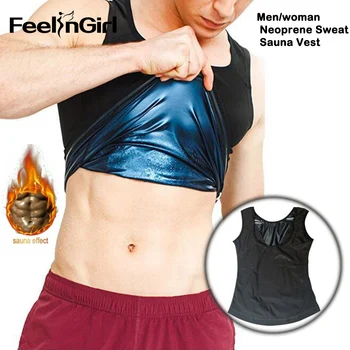 FeelinGirl Neoprene Sweat Sauna Vest Body Shapers Vest Waist Trainer Slimming Vest For Man and Women Waist Shaper Corset 
FeelinGirl Neoprene Sweat Sauna Vest Body Shapers Vest Waist Trainer Slimming Vest For Man and Women Waist Shaper Corset