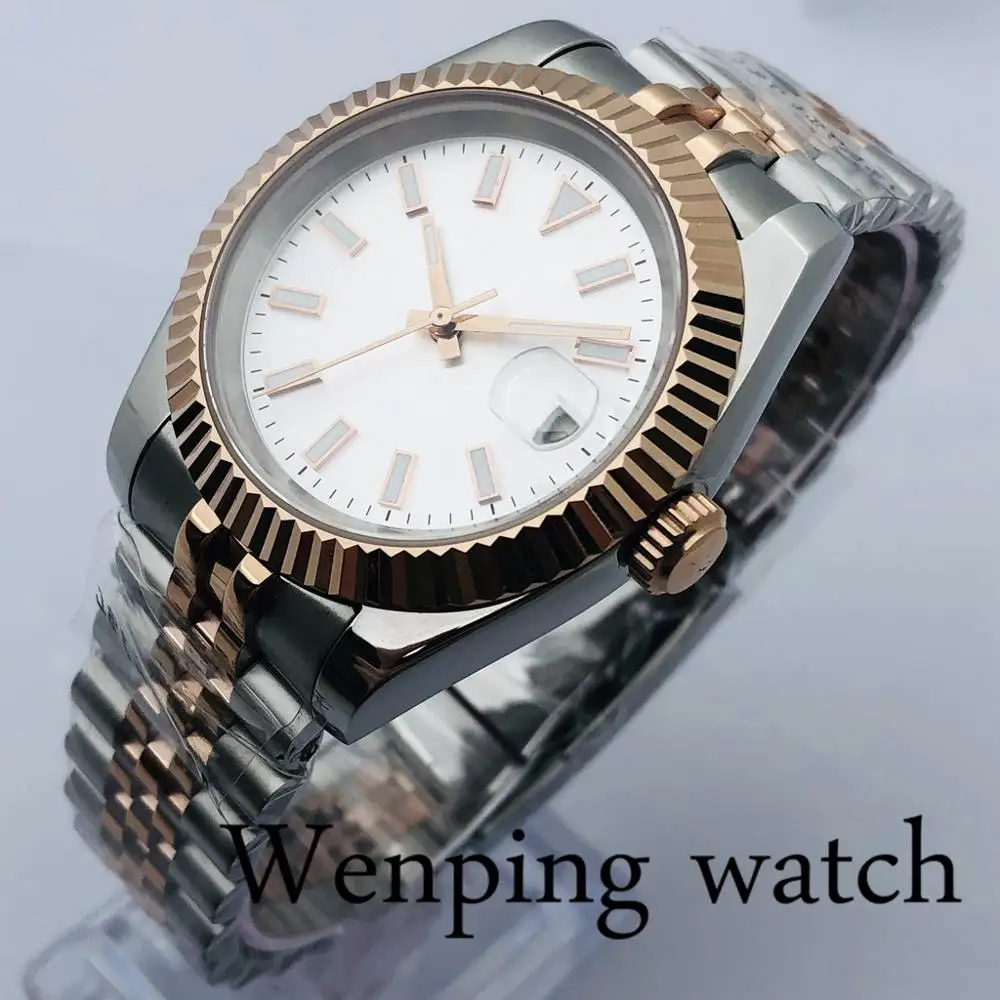 Bliger 40mm New Sterile Mechanical Watch Rose Gold Case Sapphire Glass Silver Dial Date Mens Top Casual Business Automatic Watch
Bliger 40mm New Sterile Mechanical Watch Rose Gold Case Sapphire Glass Silver Dial Date Mens Top Casual Business Automatic Watch