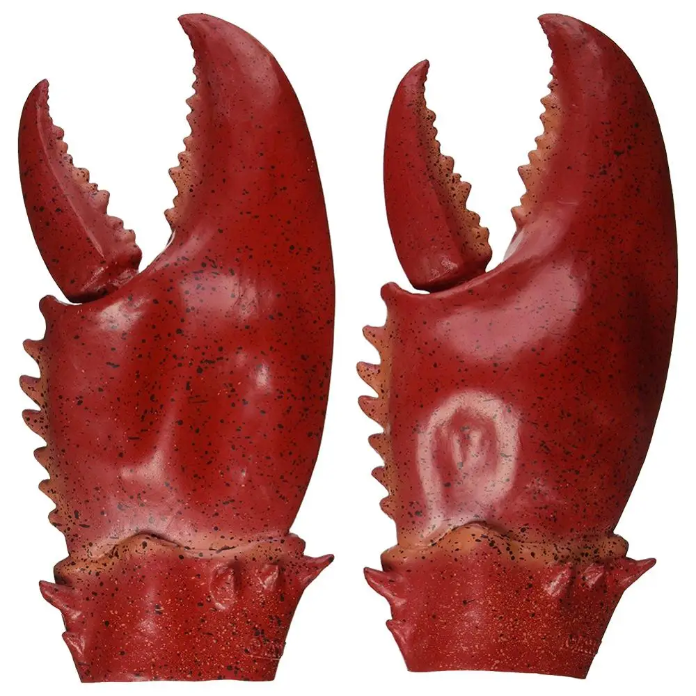 One Pair of Latex Lobster Crab Claws Halloween Hands Gloves Gauntlet Cosplay Adult Christmas Gift Prop
One Pair of Latex Lobster Crab Claws Halloween Hands Gloves Gauntlet Cosplay Adult Christmas Gift Prop