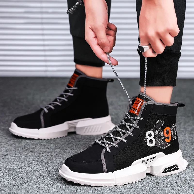 Summer New Style Korean-style Fashion Versatile Black Hip Hop Hip Hop Men's Shoes Youth Students Casual High-top Board Shoe Canv
Summer New Style Korean-style Fashion Versatile Black Hip Hop Hip Hop Men's Shoes Youth Students Casual High-top Board Shoe Canv