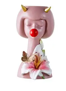 NORDIC CREATIVE SILICONE VASE DEMON GIRL BUBBLE GUM PORTRAIT SCULPTURE FLOWER ARRANGEMENT HUMAN HEAD DECORATIVE ORNAMENTS
NORDIC CREATIVE SILICONE VASE DEMON GIRL BUBBLE GUM PORTRAIT SCULPTURE FLOWER ARRANGEMENT HUMAN HEAD DECORATIVE ORNAMENTS