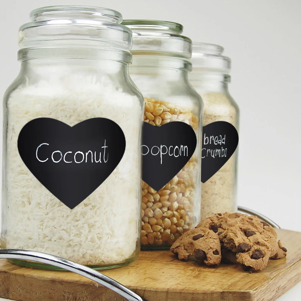 150Pcs Kitchen Jar Stickers Storage Organizer Bottles Heart-shaped Spice Labels Blackboard Stickers Kitchen Sticker Adhesive Tag
150Pcs Kitchen Jar Stickers Storage Organizer Bottles Heart-shaped Spice Labels Blackboard Stickers Kitchen Sticker Adhesive Tag