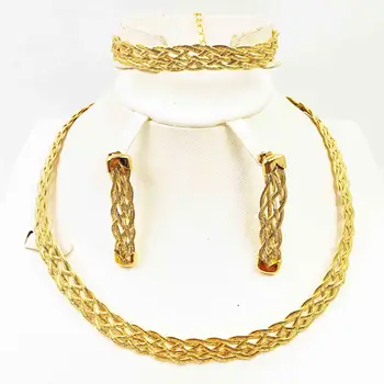 Gold jewelry dubai jewelry set large necklace classic water drop bracelet earrings ring for women wedding jewelry set bri
Gold jewelry dubai jewelry set large necklace classic water drop bracelet earrings ring for women wedding jewelry set bri