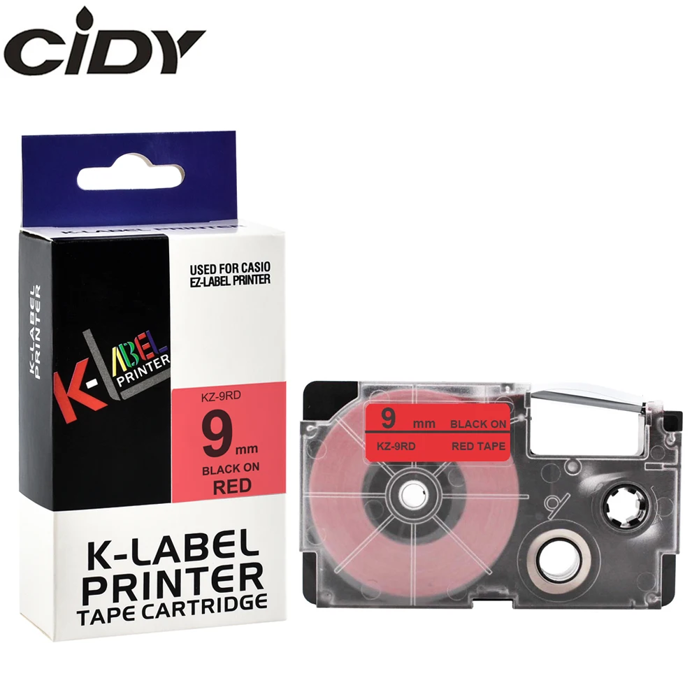 CIDY 1pcs compatible XR9RD XR 9RD Black on Red 9mm label tape XR-9RD for Casio label maker KL-60 KL-60SR KL120
CIDY 1pcs compatible XR9RD XR 9RD Black on Red 9mm label tape XR-9RD for Casio label maker KL-60 KL-60SR KL120