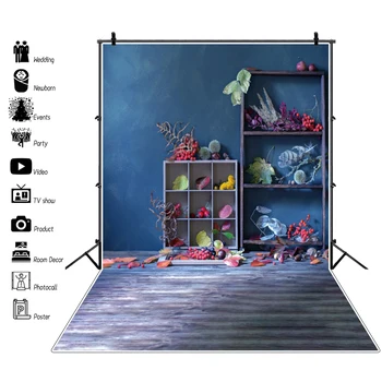 Photo Backgrounds Autumn Wooden Shelf Fruit Party Blue Gradient Solid Color Wall Floor Baby Portrait Photo Backdrop Photo Studio
Photo Backgrounds Autumn Wooden Shelf Fruit Party Blue Gradient Solid Color Wall Floor Baby Portrait Photo Backdrop Photo Studio