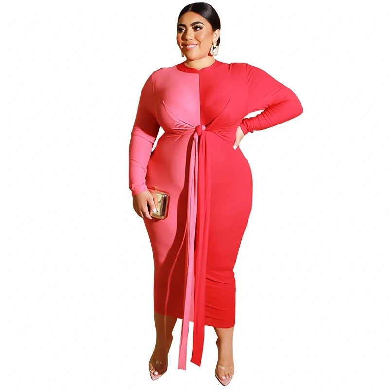 4XL 5XL Plus Size Color Block New Women Maxi Dress O Neck Long Sleeve Spring Autumn Long Dress Big Size 3XL Sexy Clothes Dresses
4XL 5XL Plus Size Color Block New Women Maxi Dress O Neck Long Sleeve Spring Autumn Long Dress Big Size 3XL Sexy Clothes Dresses