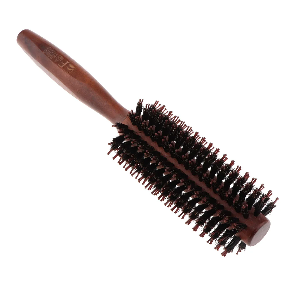 Salon Curling Hair Round Brush Barrel Hair Styling Comb Hairbrush with Wooden Handle Salon Curling Hair Round Brush Barrel Hair Styling Comb Hairbrush with Wooden Handle
