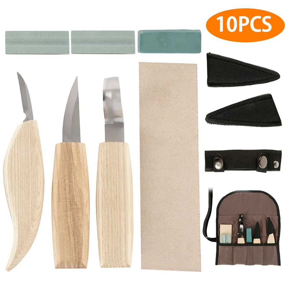 10pcs Wood Carving Knife Chisel Woodworking Cutter Woodcarving CutterHand Tool Set Peeling Sculptural DIY Carving Woodcut Tools
10pcs Wood Carving Knife Chisel Woodworking Cutter Woodcarving CutterHand Tool Set Peeling Sculptural DIY Carving Woodcut Tools