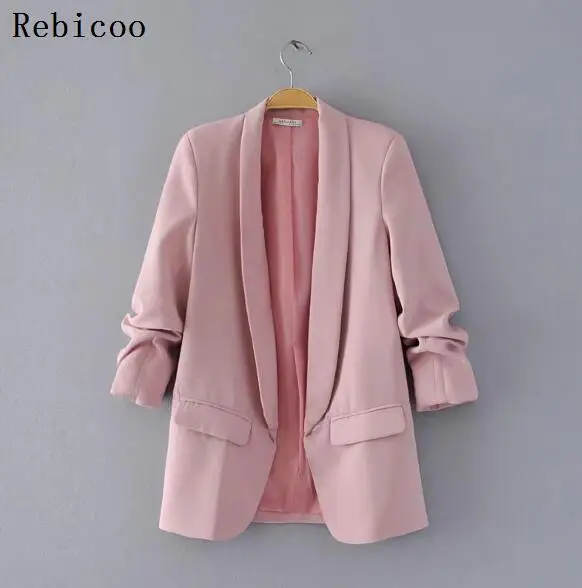 Осенний женский пиджак, костюм, короткие куртки на крючках с рукавом 3/4, женская верхняя одежда, уличный кардиган, костюм, куртка, пальто для работы и офиса
Осенний женский пиджак, костюм, короткие куртки на крючках с рукавом 3/4, женская верхняя одежда, уличный кардиган, костюм, куртка, пальто для работы и офиса