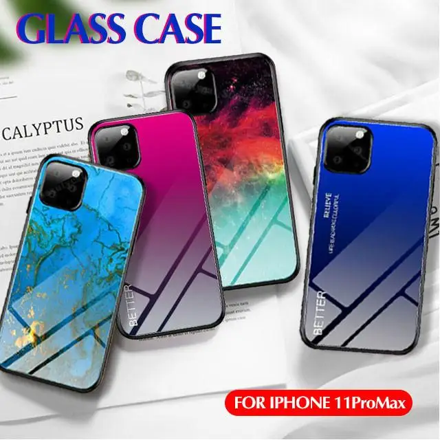 Gradient Glass Case for iPhone 11 Pro Max 2019 XS Max XR X 6 6S 7 8 Plus Marble Rainbow Protective Phone Case For iPhone 11 2019
Gradient Glass Case for iPhone 11 Pro Max 2019 XS Max XR X 6 6S 7 8 Plus Marble Rainbow Protective Phone Case For iPhone 11 2019