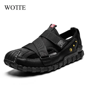 2020 New Summer Flip Flop Men Breathable High Quality Leather Sandals Man Flats Fashion Casual Beach Men's shoes Plus Size 39-48
2020 New Summer Flip Flop Men Breathable High Quality Leather Sandals Man Flats Fashion Casual Beach Men's shoes Plus Size 39-48