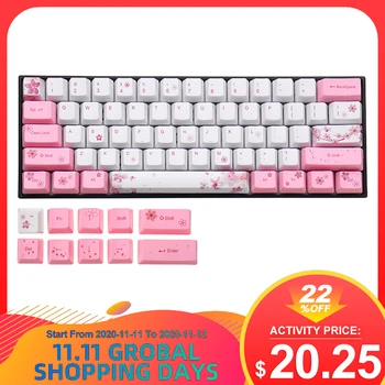 Sakura Keycaps Mechanical Keyboard Keycaps PBT Dye-Sublimation Keycap For 60% Anne pro 2 Royal Kludge RK61 Geek GK61 for Laptop
Sakura Keycaps Mechanical Keyboard Keycaps PBT Dye-Sublimation Keycap For 60% Anne pro 2 Royal Kludge RK61 Geek GK61 for Laptop