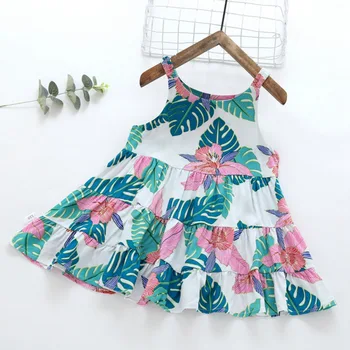 Baby Girls Dress Summer Girl Sleeveless Flower Print Dress Child Princess Cute Floral Dresses 
Baby Girls Dress Summer Girl Sleeveless Flower Print Dress Child Princess Cute Floral Dresses