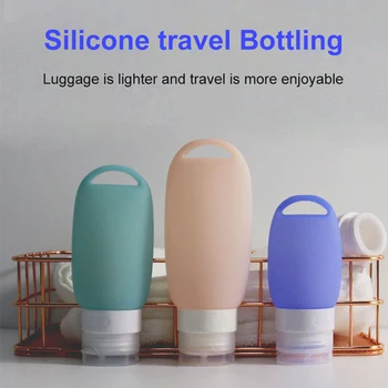 90ML Silicone Refillable Bottles Shampoo Keychain Bottle Lotion Cream Travel Liquid Containers Empty Bottle Portable TSLM1
90ML Silicone Refillable Bottles Shampoo Keychain Bottle Lotion Cream Travel Liquid Containers Empty Bottle Portable TSLM1