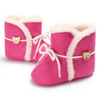 Winter Snow Animal Bear Warm Plush Indoor Soft Lacing Lace Rubber Sole 0-2 Years Newborn Toddler Baby Shoes First Walkers Shoes
Winter Snow Animal Bear Warm Plush Indoor Soft Lacing Lace Rubber Sole 0-2 Years Newborn Toddler Baby Shoes First Walkers Shoes