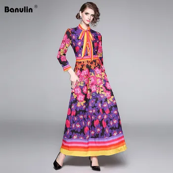 Banulin Pre-spring Runway Designer Women Elegant Flower Printed Floor-Length Long Floral Dress Robe Femme Maxi Beach Dress
Banulin Pre-spring Runway Designer Women Elegant Flower Printed Floor-Length Long Floral Dress Robe Femme Maxi Beach Dress