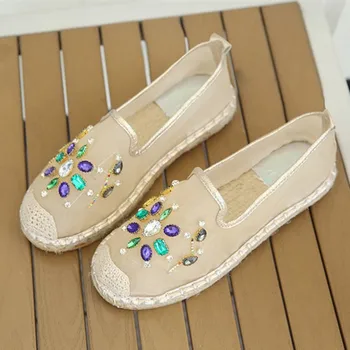 Espadrilles Merk Designer Vrouwen Schoenen Visser Schoenen Ademend mesh kristal Slip-op Casual Loafers Flats Comfortabele QW-59
Espadrilles Merk Designer Vrouwen Schoenen Visser Schoenen Ademend mesh kristal Slip-op Casual Loafers Flats Comfortabele QW-59