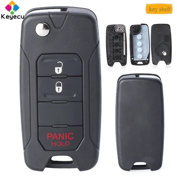 KEYECU Flip Folding Remote Control Car Key Shell Case With 3 Buttons - FOB for Jeep Renegade 2015 2016 2017 2ADFTF15AM433TX
KEYECU Flip Folding Remote Control Car Key Shell Case With 3 Buttons - FOB for Jeep Renegade 2015 2016 2017 2ADFTF15AM433TX