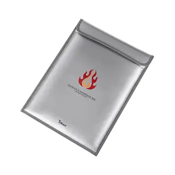 Dual-Layer Safe Fireproof Waterproof File Holder Briefcase Document Bag Valuables Bag Zipper Closure Envelope Pouch Large Space
Dual-Layer Safe Fireproof Waterproof File Holder Briefcase Document Bag Valuables Bag Zipper Closure Envelope Pouch Large Space