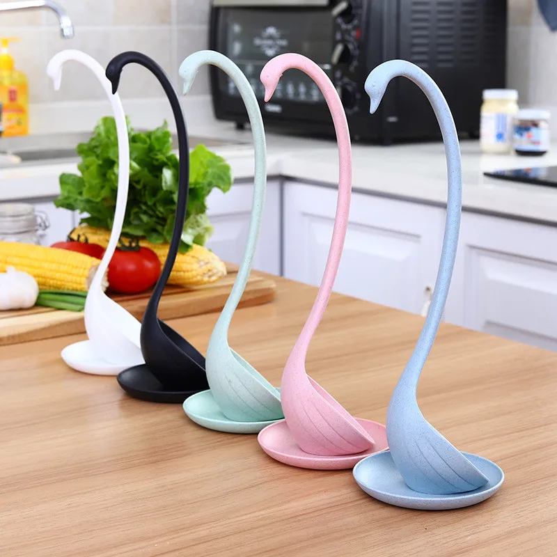 4 Colors Creative Swan Shaped Soup Spoon Eco Friendly Wheat Straw Plastic Long Handle Tableware Dinnerware Kitchen Accessories
4 Colors Creative Swan Shaped Soup Spoon Eco Friendly Wheat Straw Plastic Long Handle Tableware Dinnerware Kitchen Accessories