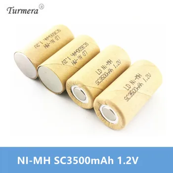 SC 3500mAh battery NI-MH 1.2V Rechargeable Battery high discharge rate 10C 15C for Electric tools Power Tool batteries Turmera
SC 3500mAh battery NI-MH 1.2V Rechargeable Battery high discharge rate 10C 15C for Electric tools Power Tool batteries Turmera