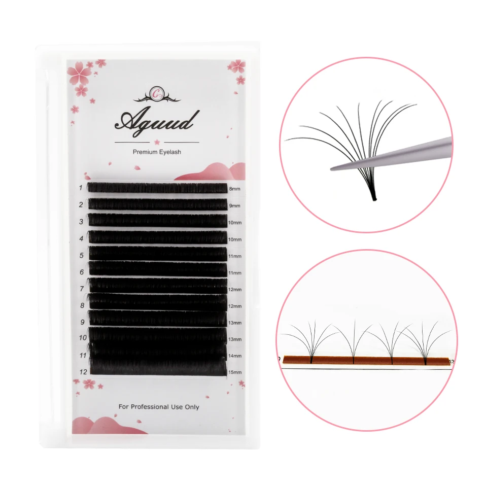 AGUUD 0.03 0.05 0.07 Easy Fan Volume Lashes Auto Bloom Individual Eyelash Extension Faux Mink Eyelashes Camellia False Eyelashes
AGUUD 0.03 0.05 0.07 Easy Fan Volume Lashes Auto Bloom Individual Eyelash Extension Faux Mink Eyelashes Camellia False Eyelashes