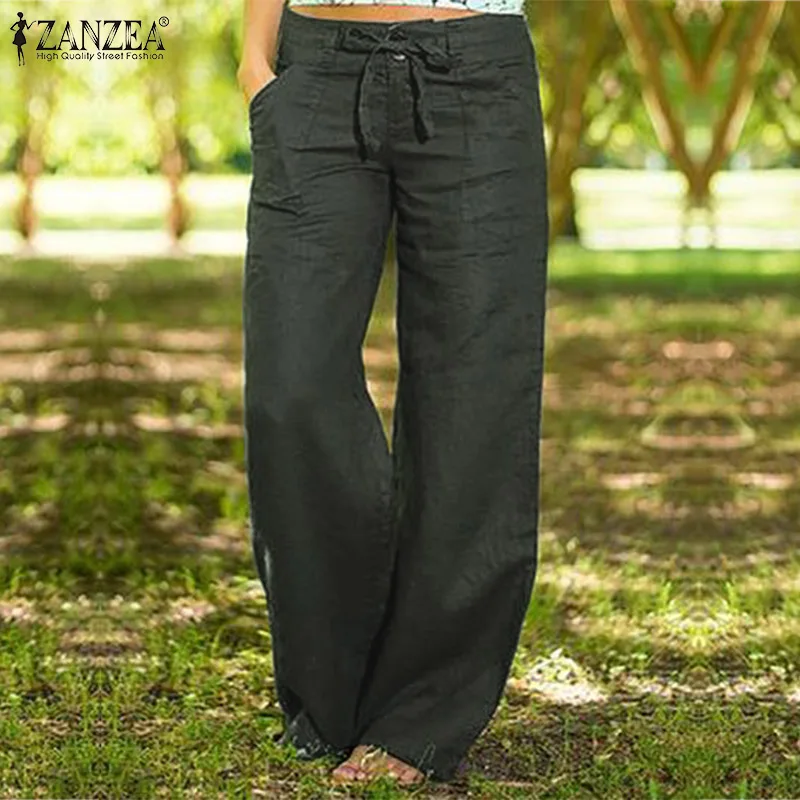 2019 ZANZEA Wide Leg Pants Women Autumn Trouser Elegant Button Long Pant Plus Size Turnip Woman Pantalon Zip Palazzo Plus Size
2019 ZANZEA Wide Leg Pants Women Autumn Trouser Elegant Button Long Pant Plus Size Turnip Woman Pantalon Zip Palazzo Plus Size