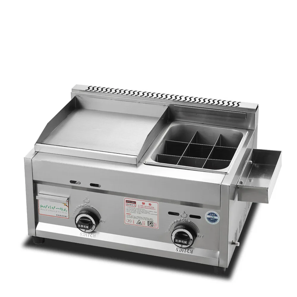 Газовая жаровня все-в-одном газовая жаровня Teppanyaki Коммерческая (жаровня + фритюрница) Жаровня из нержавеющей стали
Газовая жаровня все-в-одном газовая жаровня Teppanyaki Коммерческая (жаровня + фритюрница) Жаровня из нержавеющей стали