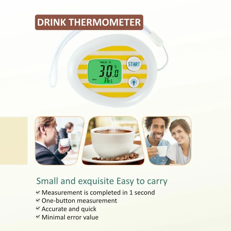LHF O-603 Infrared Non-Contact Food and Beverage Thermometer Detector ABS Material White
LHF O-603 Infrared Non-Contact Food and Beverage Thermometer Detector ABS Material White