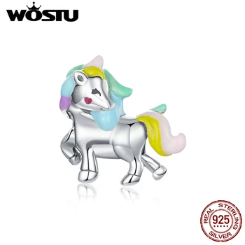 Rainbow Unicorn Charms WOSTU 925 Sterling Silver Childhood Kids Toy Beads for Girls Bracelet Colorful Enamel Jewelry CQC1500
Rainbow Unicorn Charms WOSTU 925 Sterling Silver Childhood Kids Toy Beads for Girls Bracelet Colorful Enamel Jewelry CQC1500