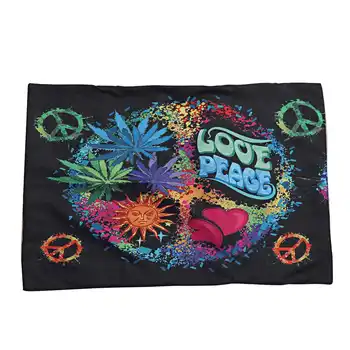 New 3pcs Hippie Peace And Love Bedding Set 3D Printed For Home Duvet Cover Set With Pillowcase Queen King Bedclothes Home Textil
New 3pcs Hippie Peace And Love Bedding Set 3D Printed For Home Duvet Cover Set With Pillowcase Queen King Bedclothes Home Textil