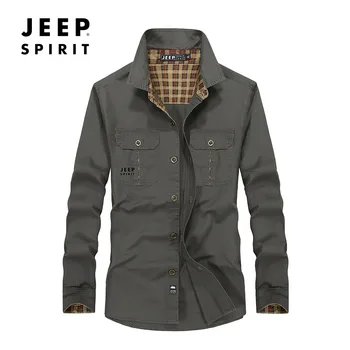 JEEP spring summer autumn shirt men's casual loose large size cotton pocket long sleeve fashion breathable shirt clothes
JEEP spring summer autumn shirt men's casual loose large size cotton pocket long sleeve fashion breathable shirt clothes