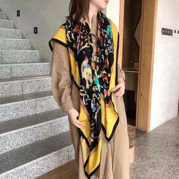 Beautiful Silk Cashmere-blend Scarf Fashionable Shawl Blanket Scarves Coat Wraps Beautiful Flower Pattern
Beautiful Silk Cashmere-blend Scarf Fashionable Shawl Blanket Scarves Coat Wraps Beautiful Flower Pattern
