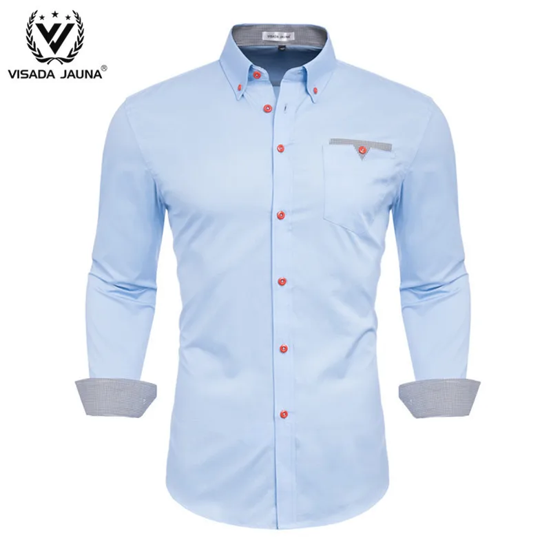 VISADA JUANA Plus Size Brand-clothing Cotton Mens Clothing Solid Soft Men Shirt Long Sleeve Mens Shirts High Quality Casual Y123
VISADA JUANA Plus Size Brand-clothing Cotton Mens Clothing Solid Soft Men Shirt Long Sleeve Mens Shirts High Quality Casual Y123