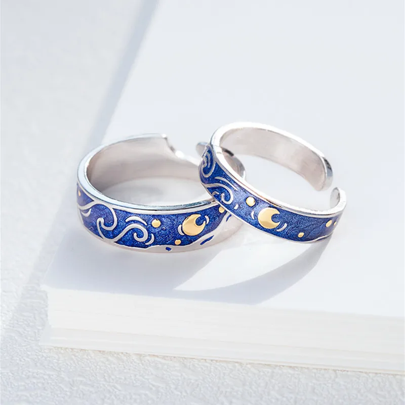 New Simple Fashion Van Gogh Star Ring Korean Version Personal Couple Ring Fashion Delicate Korean Ring Jewelry
New Simple Fashion Van Gogh Star Ring Korean Version Personal Couple Ring Fashion Delicate Korean Ring Jewelry