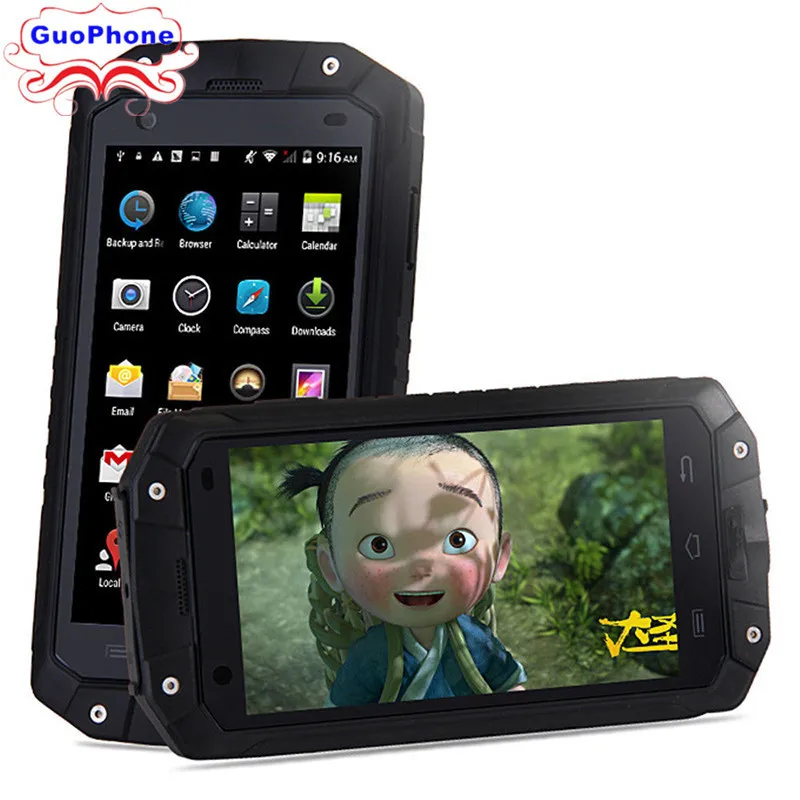Телефон GuoPhone V9 V19 Rover с IP68 MTK6580 2 Гб ОЗУ 16 ПЗУ Android 5 1 3G GPS экран 4 дюйма