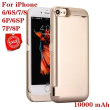 10000mah กรณีสำหรับ iPhone 6 6s 7 plus กรณีกรณีสำหรับ iPhone 6 6s 7 8 Plus Power Bank ชาร์จ Powerbank(China)