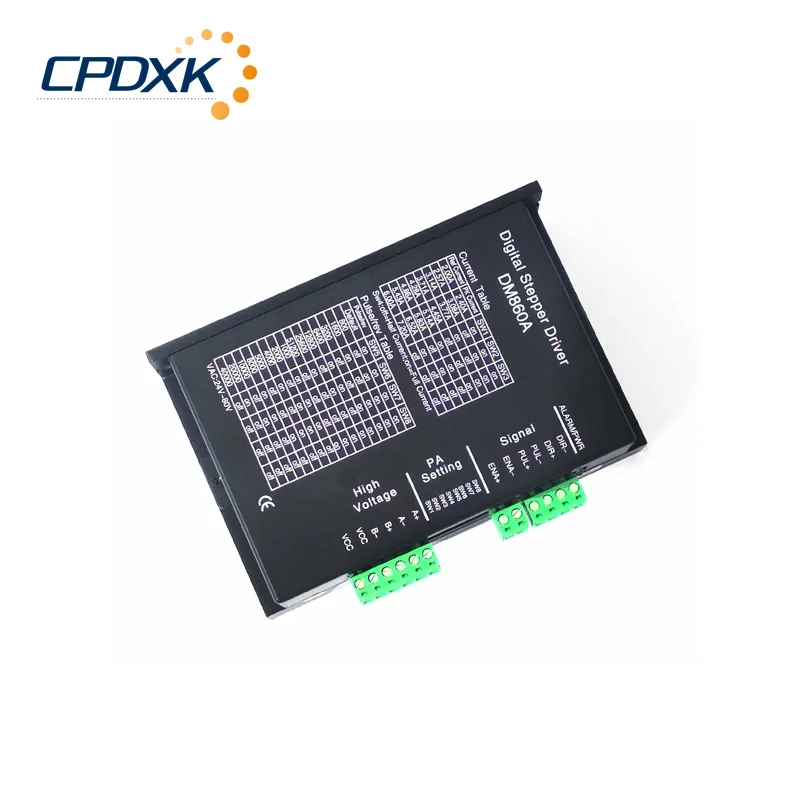 Stepper motor driver DM860D/DM860A to match NEMA34 86HS 1.8 2-phase stepper motor
Stepper motor driver DM860D/DM860A to match NEMA34 86HS 1.8 2-phase stepper motor
