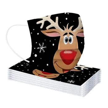 10pc Adult Christmas Reindeer Print Masks Disposable Elk Christmas Mask Mascaras Breathable Mouth Masks Mondkapjes Masque
10pc Adult Christmas Reindeer Print Masks Disposable Elk Christmas Mask Mascaras Breathable Mouth Masks Mondkapjes Masque