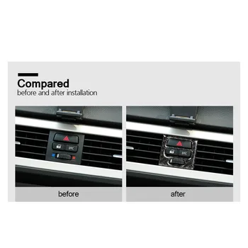 Carbon Fiber Interior Central Air Conditioner Outlet Decoration Frame Cover For BMW E90 E92 E93 2005-2012 3 Series
Carbon Fiber Interior Central Air Conditioner Outlet Decoration Frame Cover For BMW E90 E92 E93 2005-2012 3 Series