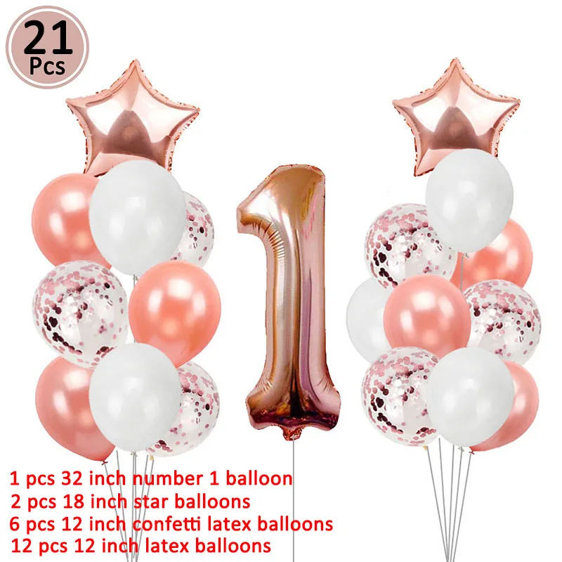 1st happy birthday balloon set my first party decorations kids