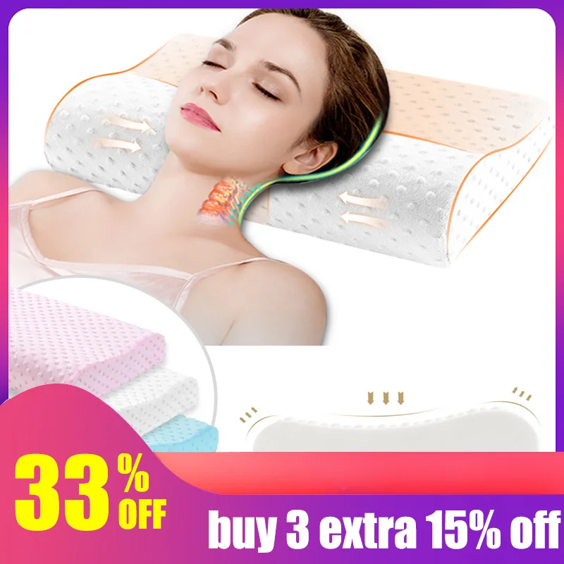 DIDIHOU 9Colors Sleeping Memory Foam Orthopedic Pillow Latex Neck Pillow Fiber Slow Rebound Soft Pillow Massager Cervical Health
DIDIHOU 9Colors Sleeping Memory Foam Orthopedic Pillow Latex Neck Pillow Fiber Slow Rebound Soft Pillow Massager Cervical Health