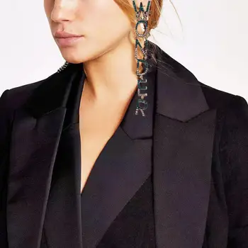 New Arrival Multicolors Rhinestone Alloy Letters Women Dangle Earings Fashion Jewelry Hot Sale Statement Earrings Accessories
New Arrival Multicolors Rhinestone Alloy Letters Women Dangle Earings Fashion Jewelry Hot Sale Statement Earrings Accessories