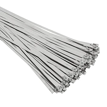 100PCS Multi-Purpose Locking Cable Metal Zip Ties Stainless Steel Self Locking Zip Tie LB88
100PCS Multi-Purpose Locking Cable Metal Zip Ties Stainless Steel Self Locking Zip Tie LB88